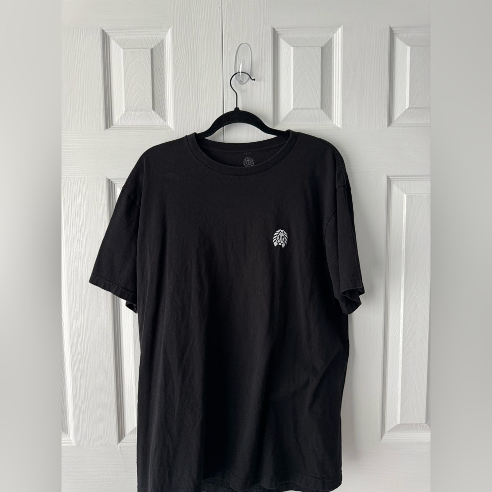 Rastaclat Black Cotton Graphic Tee Unisex L White Embroidered Lion Logo